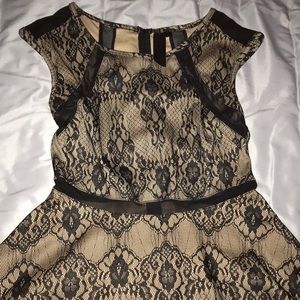 Brown/beige and black dress